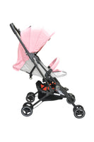 side view of Whizbebe Pink Capsule Stroller