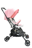side view of Whizbebe Pink Capsule Stroller