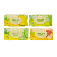 Organic Wipes Cleansing Wipes 70s Assorted pack of 4