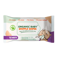 Organic Baby Sniffle Wipes 50s pack of 3