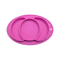 Little Green Pink Elephant Silicone Placemat Plate