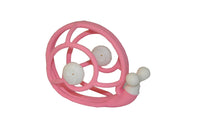 Mombella Pink Snail Rattle Teether