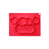 Little Green Red Crab Silicone Placemat Plate