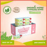 Organic Wipes Cleansing Wipes Crisp Apple 12s pack of 24